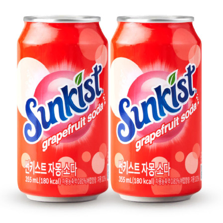 무료배송-썬키스트 자몽 소다 355ml 24캔